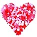 Coobey 600 Pieces Valentine Craft Pom Poms Assorted Sizes and Colors Pom Poms Balls for DIY Creative Crafts