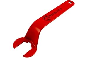 RepelFire Fire Sprinkler Wrench 1/2" for Fire Sprinkler Heads – Semi Recessed, Concealed, Exposed – Heavy-Duty Powder-Coated Steel (Red, 1-Pack)