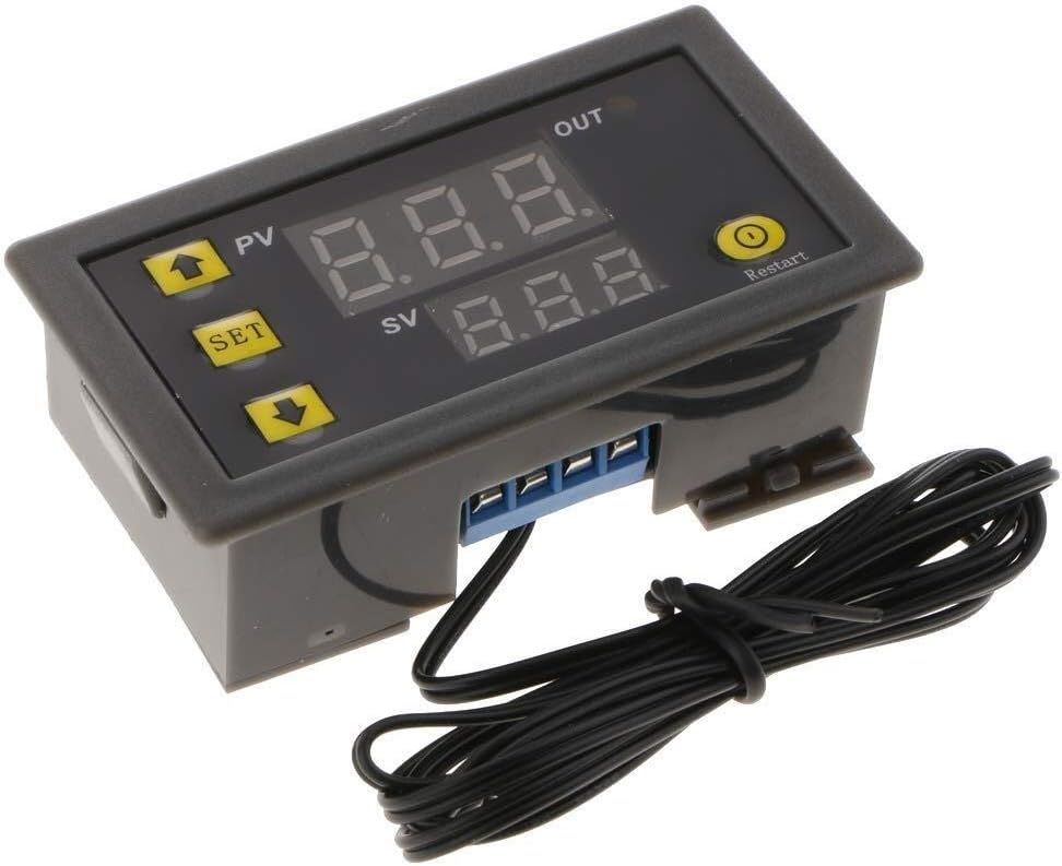 Termostato Digitale Arceli W3230 Con Display LCD, 12V 20A, Timer E Sonda, Per Raffreddamento/riscaldamento