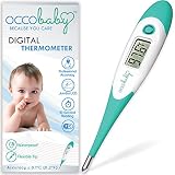 OCCObaby Clinical Digital Baby Thermometer - Flexible Tip and 10 Second Fever Read by Rectal & Oral | 2017 Edition | Waterproof FDA Approved Medical Thermometer for Infants & Toddlers