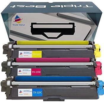 Amazon.com: MyTripleBest Set of 3 TN225 Cyan Magenta Yellow High Yield