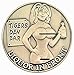Tigers Den Good Luck Heads & Tails Challenge Coin - Antique Bronze - Gift for Men by Thompson Emporium