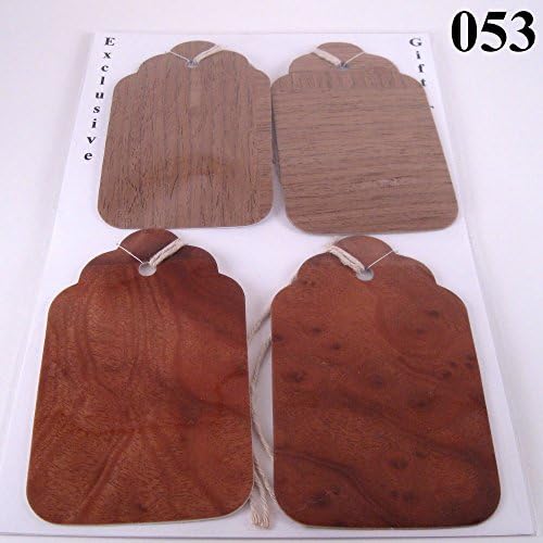 Handmade Wood Veneer Gift Tag Set
