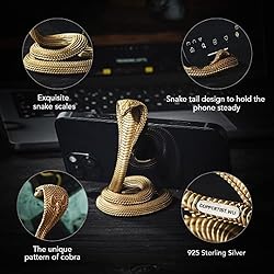 COPPERTIST.WU Cobra Phone Stand for Desk, Snake