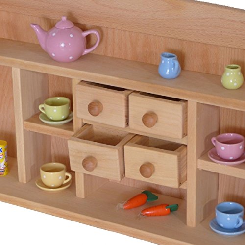 Kinder-Kaufmannsladen 1030G - Holz - Kaufladen für Tisch oder Spielständer – Bild 4
