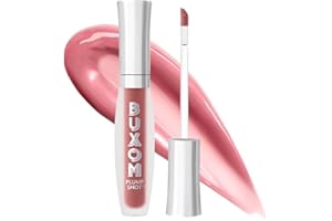 Buxom Plump Shot Peptide-Infused Lip Serum, Lip Plumping Gloss, Formulated with Advanced Peptides, Hyaluronic Acid, Avocado & Jojoba Oil