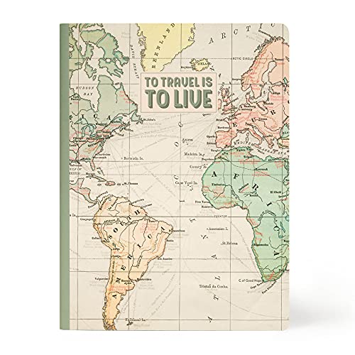 LEGAMIFoglio B5 - Notebook with Stripes, Multicoloured (Travel), 18.5 x 24.8 cm