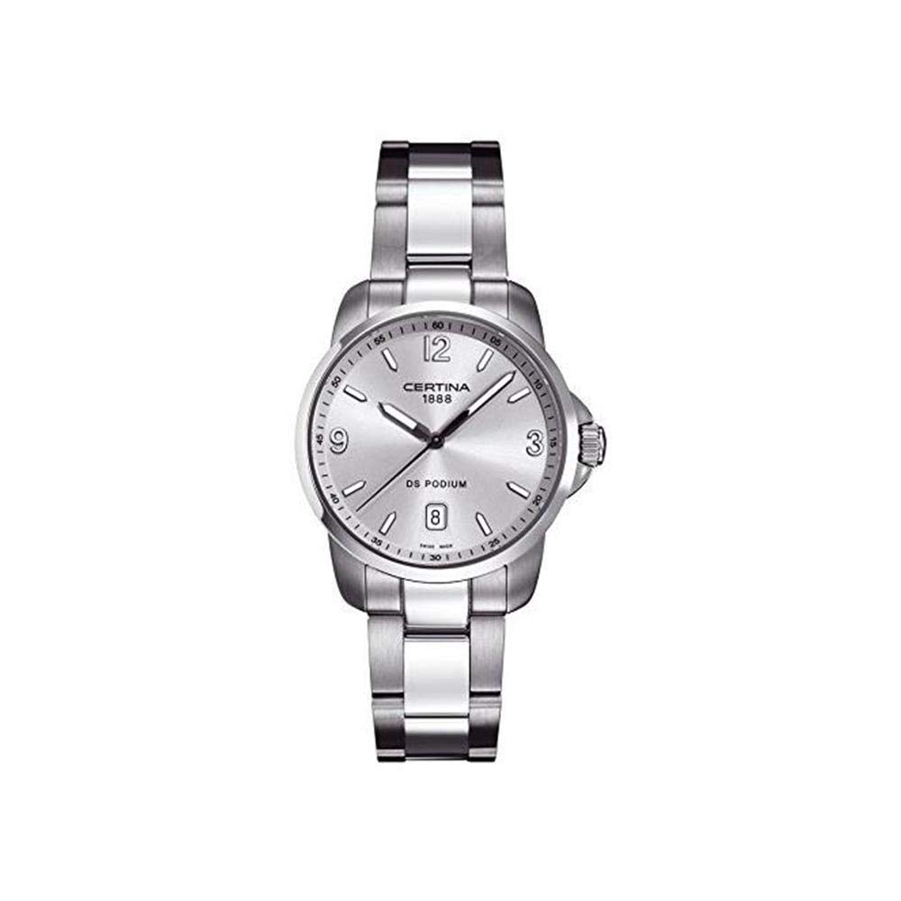 Certina Men's Analogue Quartz Watch with Stainless Steel Plated Strap C001.410.11.037.00