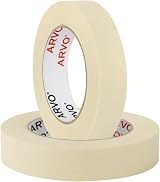 ARVO Masking Tape for Painting 24 mm x 50 m Pack of 2 view 1