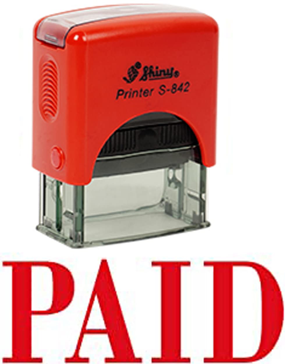Printtoo Paid Self Inking Rubber Stamp Office Stationary Custom Shiny Stamp