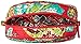 Vera Bradley Women's Cotton Large Zip Cosmetic Makeup Organizer Bag, Rumba, One Size