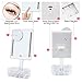 Artifi Lighted Vanity Mirror, Lighted Makeup Mirror with Acrylic Makeup Organizer and Removable 7X Magnification Makeup Mirror with Lights, Xmas Gifts