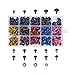 PH PandaHall 214 Pieces 5 Size 5 Color Safety Eyes Plastic Safety Eyes Plastic Eyes with Washers for Doll, Puppet, Plush Animal(8mm, 10mm, 12mm, 14mm, 16mm)
