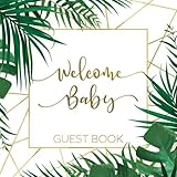 Welcome Baby Guest Book: Tropical Safari Jungle