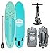 Ten Toes SUP Emporium Ten Toes Weekender Inflatable Stand Up Paddle Board Bundle, Medium/10', Seafoam