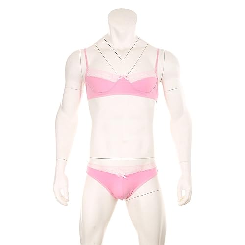 Men'S Sissy Bikini Crossdressing Lingerie Sheer Floral Lace Bra Low Rise Mesh Panties Sexy Crossdresser Underwear (Pink-5PC,XXL) in Saudi Arabia | Whizz Bikinis Men'S Sissy Bikini Crossdressing Lingerie Sheer Floral Lace Bra Low Rise Mesh Panties Sexy Crossdresser Underwear (Pink-5PC,XXL) in Saudi Arabia | Whizz Bikinis