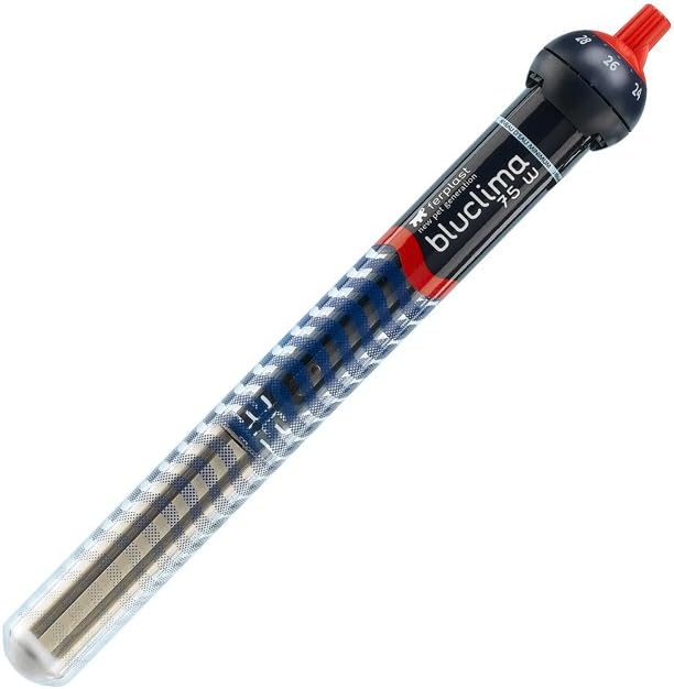 Ferplast Hydor Submersible Aquarium Heater 75 W Temperature Regulation, for Marine and Freshwater Aquariums D. 2,7 x H 26,5 cm