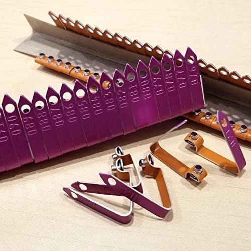 Pinnon Hatch Farms Zip Wing Bands Custom Stamped Aluminum Bands Chicken Pheasant Poultry Bird Tags (100, Purple)