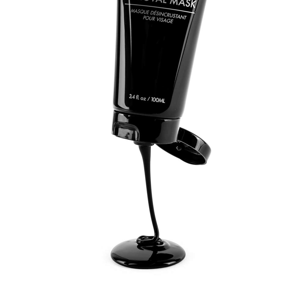 Charbon Noir Blackhead Removal Kit | 1 Blackhead Mask (100ml), 1 Facial Bar Charcoal Soap (150g), 1 Mask Applicator | Peel Off Mask For All Skin Types