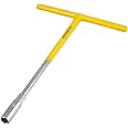 uxcell T-Handle Wrench 10mm Rubber Coated T-Shape Hex Hexagon Socket Wrench Spanner Tool for Motorcycle Car Bicycle Repair