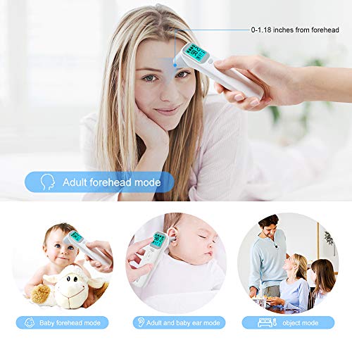 Digital Thermometer for Adults and Baby, No Touch Infrared Forehead