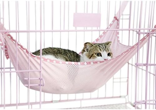 キャットハンモック 猫ハンモック 取り付け簡単 爆買いセール ナスカン付 53cm 38cm メッシュ 通気 涼しい 猫 フェレット 可愛い 無地 ピンク 日向ぼっこ用 遊び用 午睡用 3色展開 青 うさぎなど小型ペットにペット用品 緑