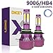 9006 HB4 LED Headlight Bulbs 6000K White Replace Low Beam/High Beam/Fog Light, 12000lm 360 Degree 4 Side COB Chips Super Bright Auto Headlamp Conversion Kit Plug & Play -2 Yr Warranty