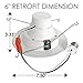 Sunco Lighting 8 Pack 5/6 Inch Baffle Recessed Retrofit Kit LED Light Fixture, 13W (75W Replacement), 2700K Kelvin Soft White, 965 Lumen, Dimmable, Quick/Easy Can Install, Damp Area
