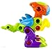 WolVol 18-Piece Take-A-Part Building Dino Dinosaur - Toddler Assembly STEM Toy - Lights & Music - Take Apart for Boys & Girls - Screwdriver Included - Educational Put Together - Motor Skill