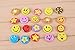 Vantexi BeautyMood Mini Metal Smiley Smile Face Button Pinsï¼Œ1.2 Inch Size - 60 Pack