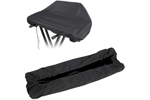 Piano Keyboard Dust Cover, Waterproof Dustproof Digital Piano Protective Cover Black for 61/88 Keys for Musicians Students Ho