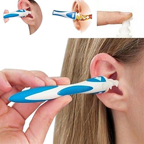 Clever Ear Cleaner Earwax Removal Tool with 16 Washable Replacement Heads