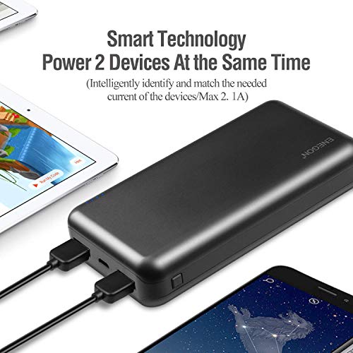 ENEGON Portable Power Bank 20000 mAh, de telefoonoplader Batterij met USB C-ingang en dubbele USB-uitgang voor iPhone… - Afbeelding 5