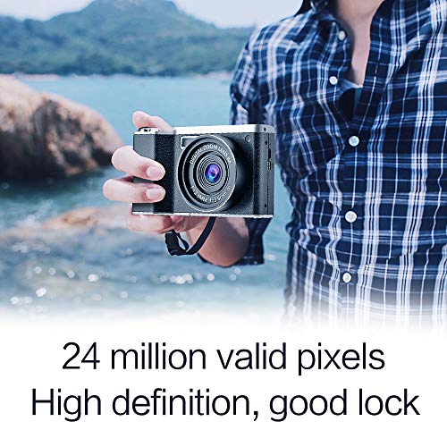 CamKing Digital Camera 1080P 4.0Inch LCD Touch Screen 8X Digital Zoom Wide Angle Camera Camcorder 24MP 4K Vlogging Camera
