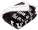 Chanasya Premium I Love You Gift Throw Blanket - for Love Support Thinking of You Message Birthday Blanket - for Couple Best Friend Women Girlfriend Boyfriend Bestie Sister- Dark Gray