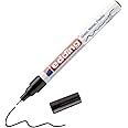 edding 780 Gloss Paint Marker - Black - 1 Paint Marker - Extra-fine Round Nib 0.8 mm - Paint Pen for Glass, Pebbles, Wood, Plastic, Paper - Waterproof, high Coverage