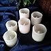 LED Lytes Battery Operated Candles SMALL Set of 6 Ivory Wax Votive Candles 2
