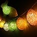 LEORX Easter Egg Light 4.92ft with 15 Egg-Shaped LED String Lights for Easter Decoration