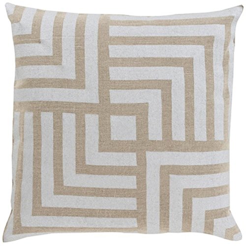 18-Light-Gray-and-Beige-Metallic-Stamped-Intersecting-Borders-Decorative-Throw-Pillow