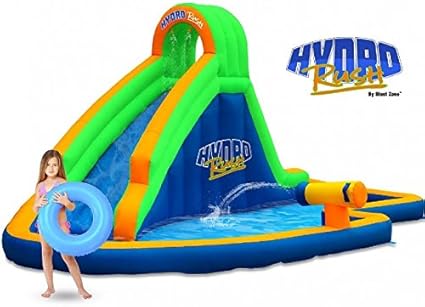 Amazon Com Blast Zone Hydro Rush Inflatable Water Park Toys Games