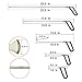 Wcaro Paintless Dent Repair Tool Set Removal of Hail Dents and Door Ding with Dent Removal Rods Tips Dent Puller Car Auto Body Dent Removal Whale Tail Rods Set
