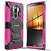 Evocel New Generation Series Phone Case Compatible with LG G Stylo with Belt Clip Holster and Kickstand, Pink