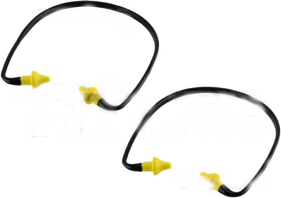 2 PACK EAR PLUGS NECK BAND SHOOTING FIRING RANGE HEARING NOISE SOUND PROTECTION