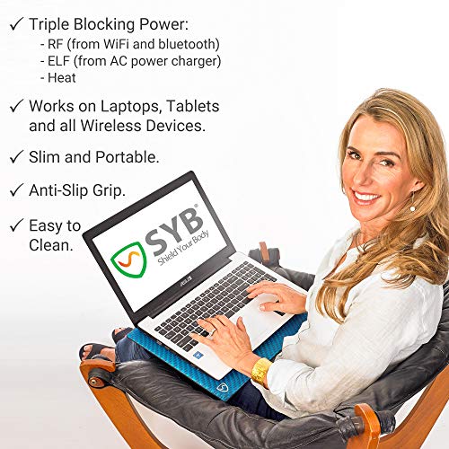 SYB Laptop Pad, EMF Radiation Protection, Cooling RF Blocker Shield