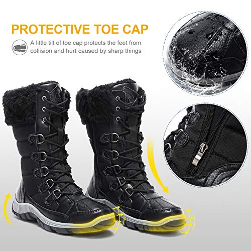 CAMEL-Snow-Boots-for-Women-Waterproof-Insulated-Winter-Fur-Lined-Warm-Mid-Calf-Booties-Anti-Slip-Outdoor-Durable-Comfortable-Shoes
