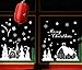 Tuscom Christmas Shop Window Decoration Wall Stickers Christmas Snowflakes Town( 6090cm)