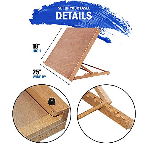 A2 Extra Large Tabletop Drawing & Sketching Board?5Position Adjustable