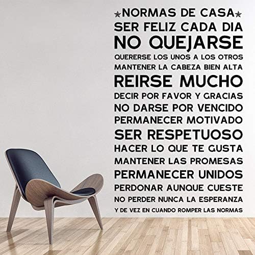 Version En Espanol Normas De Casa Reglas De La Casa Etiqueta De La