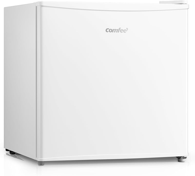 ' RCD50WH2(E) Frigorífico Mini Bar, pequeno silencioso, porta mono, para aplicações em hotel, casa, escritório, 43L, branco, 47,2 x 45 x 49,2 cm