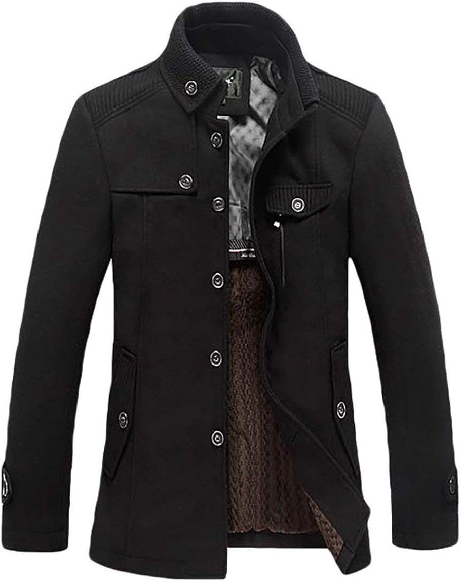 Mieuid Hombre Chaquetón De Prendas De Abrigo Abrigos Calientes Abrigo